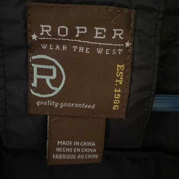 Roper Black Puffer Jacket - Picture 3 of 4